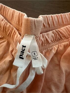 Pact Soft Peach Drawstring Lounge Shorts